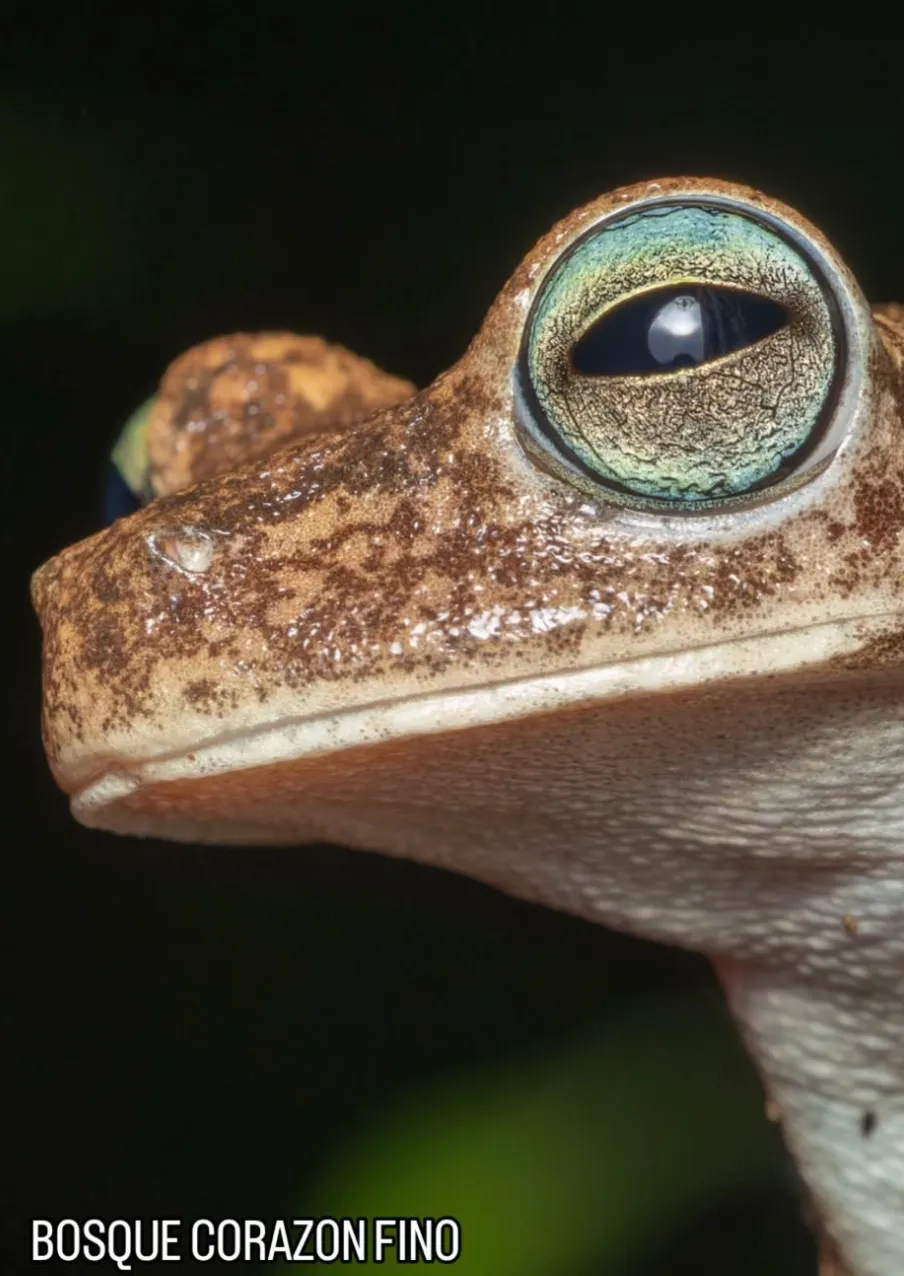 Primer plano del ojo de una rana